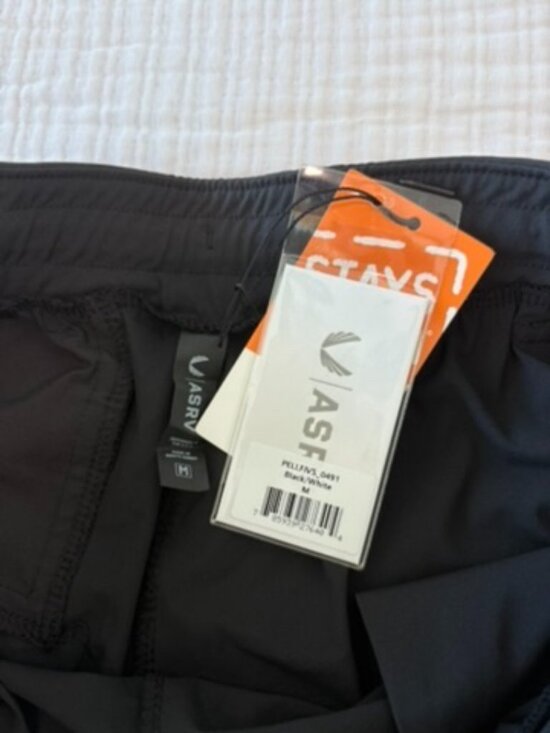 ASRV Other - ASRV Linerless Training Shorts Black White Men’s M NWT